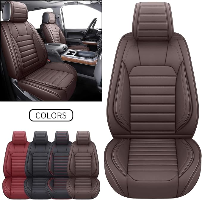 Seat Covers for Chevrolet Silverado / GMC Sierra — Front Seat — Brown