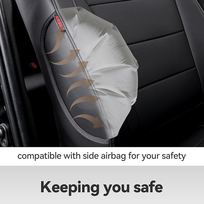 Seat Covers for Toyota Tacoma — Front Seat — Black
