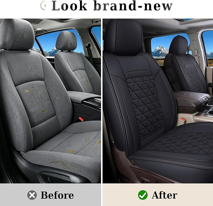 Seat Covers for Multiple Vehicles — Black