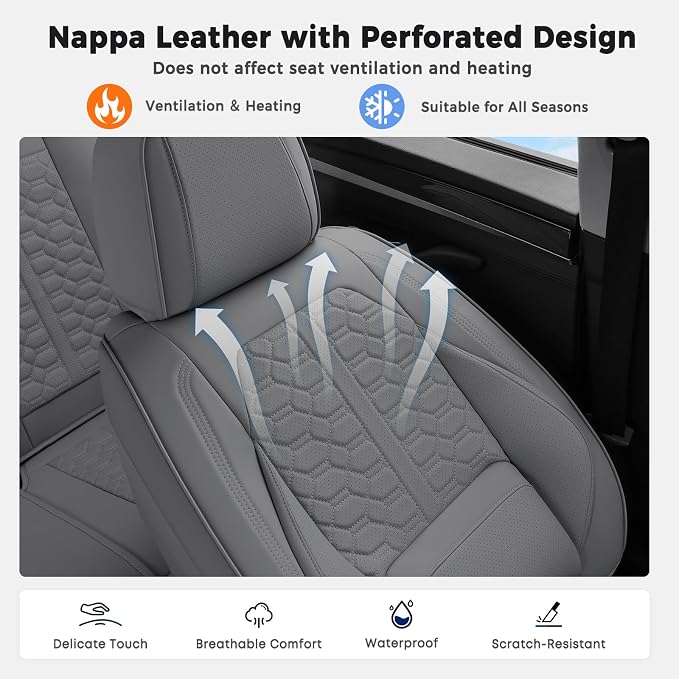 Universal Seat Covers — Front Seat — Gray