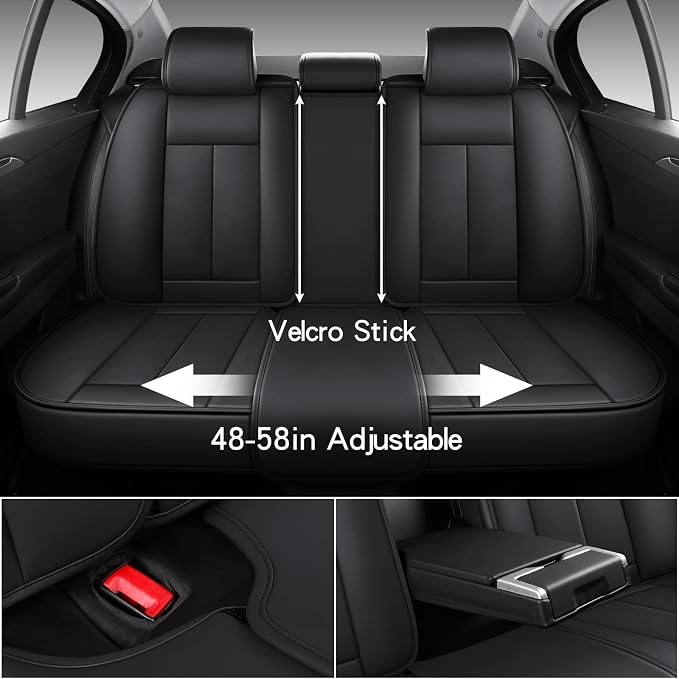 Universal Seat Covers — Front Seat — Black