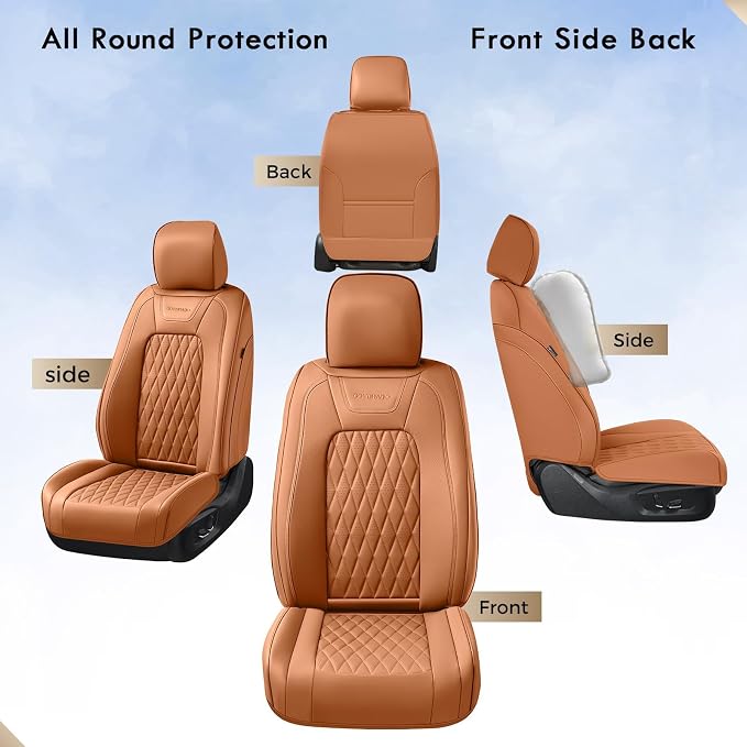 Seat Covers for Multiple Vehicles — Front Seat — Orange