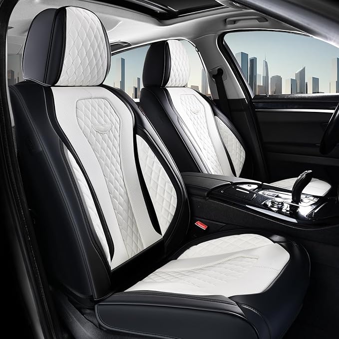 Universal Seat Covers — Front Seat — White