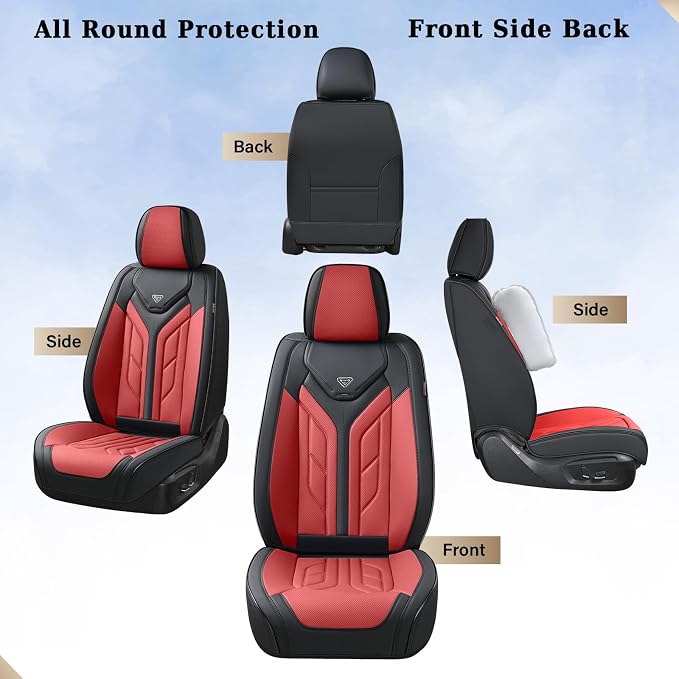 Universal Seat Covers — Front Seat — Burgundy