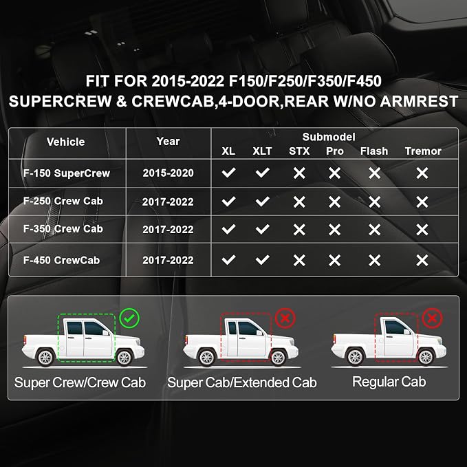 Seat Covers for Multiple Vehicles — Full Set — Gray