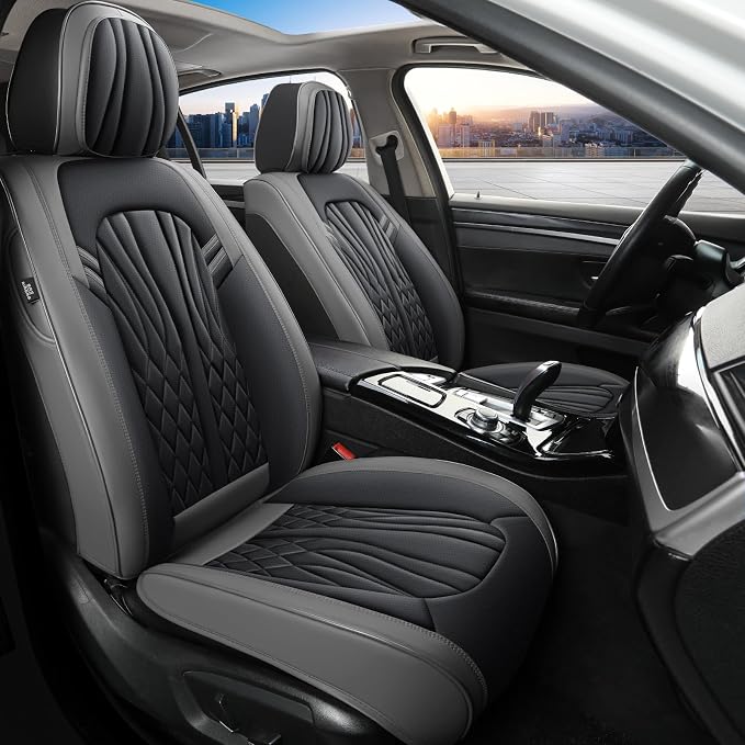 Universal Seat Covers — Full Set — Gray / Black