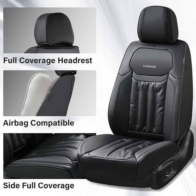 Universal Seat Covers — Full Set — Black
