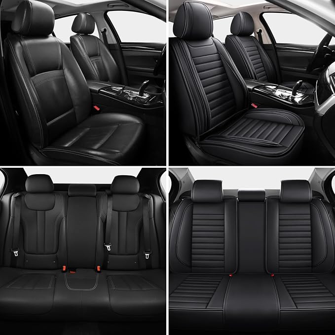 Universal Seat Covers — Full Set — Black