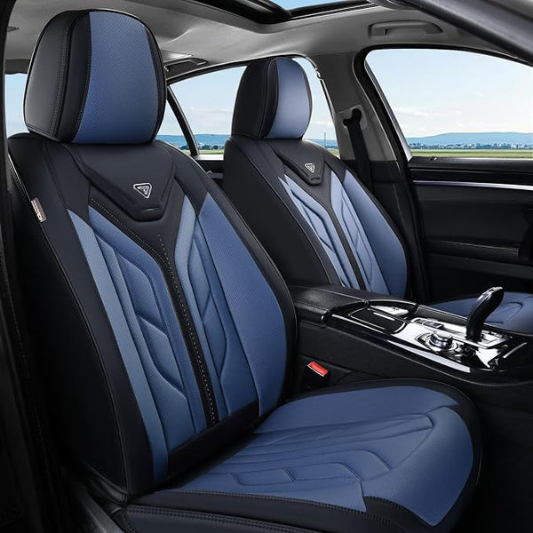 Universal Seat Covers — Front Seat — Black / Blue