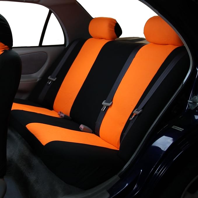 Pet Car Seat Protector — Rear Seat — Orange