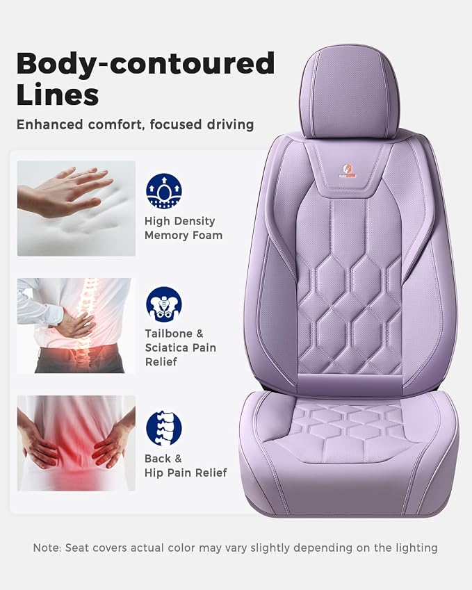 Universal Seat Covers — Full Set — Purple