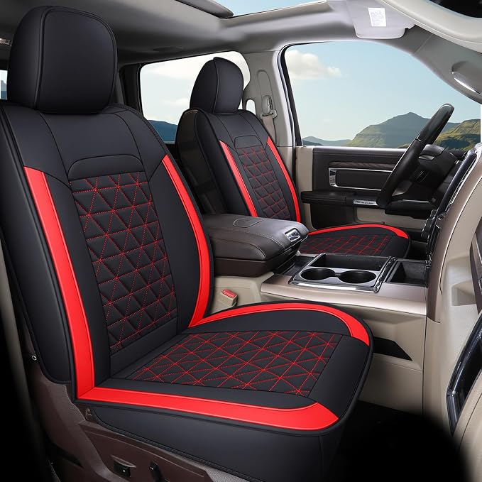 Seat Covers for Multiple Vehicles — Full Set — Red