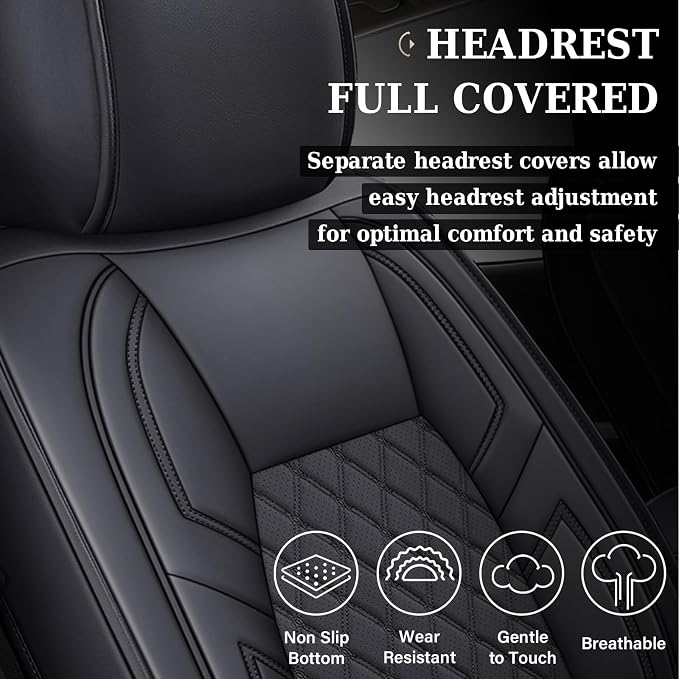 Seat Covers for Toyota Tundra — Full Set — Black