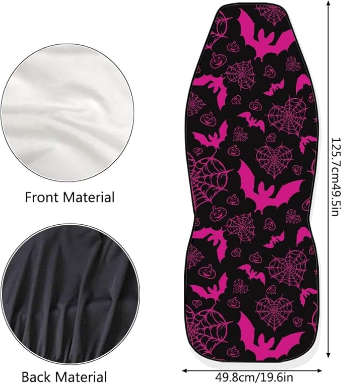 Universal Seat Covers — Front Seat — Pink