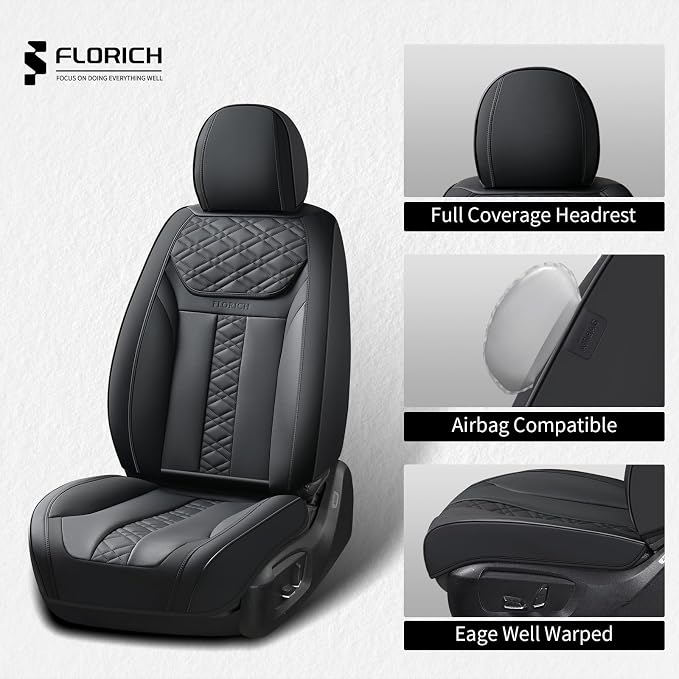 Universal Seat Covers — Front Seat — Black