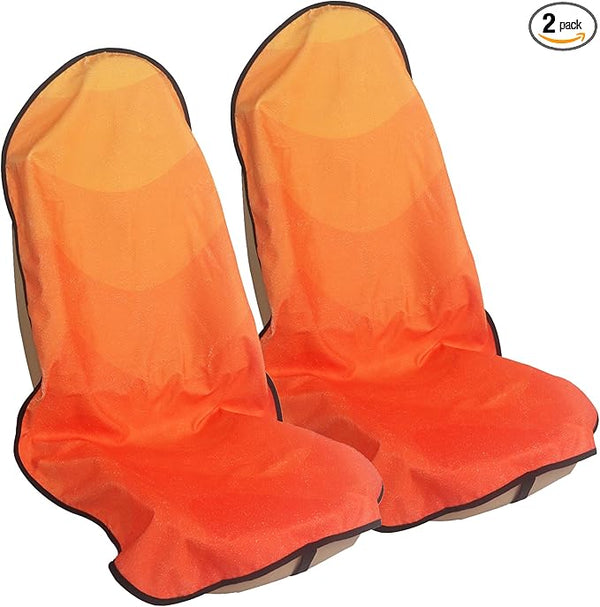 Car Seat Covers — Front Seat — Orange