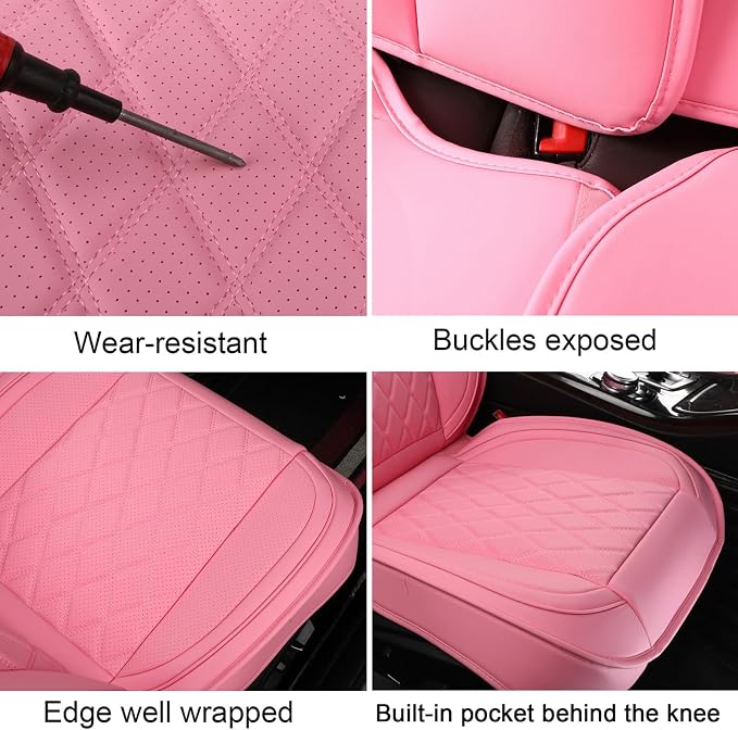 Universal Seat Covers — Front Seat — Pink