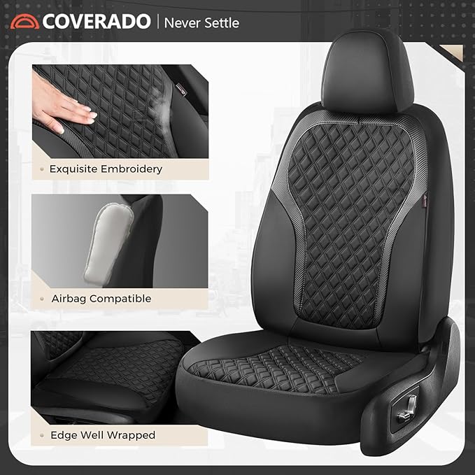 Universal Seat Covers — Full Set — Black