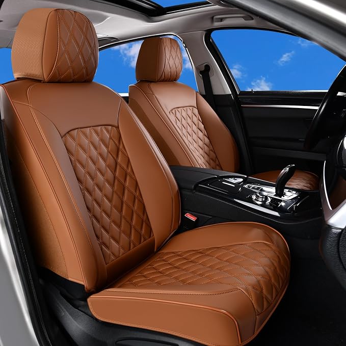 Universal Seat Covers — Full Set — Brown
