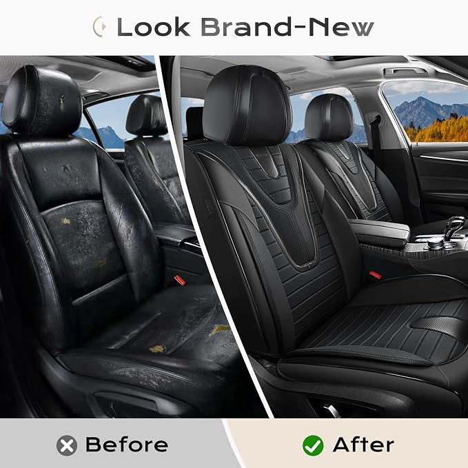 Universal Seat Covers — Full Set — Black
