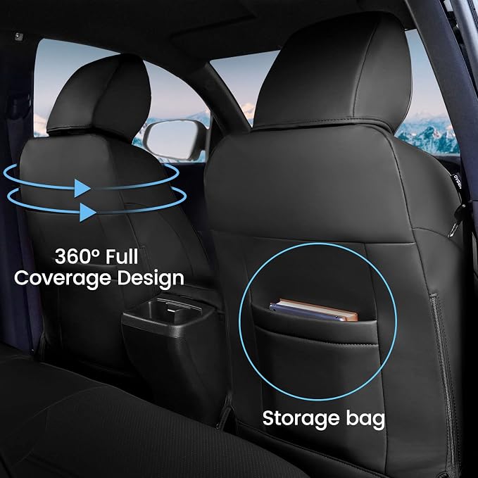Seat Covers for Toyota Tacoma — Black / White