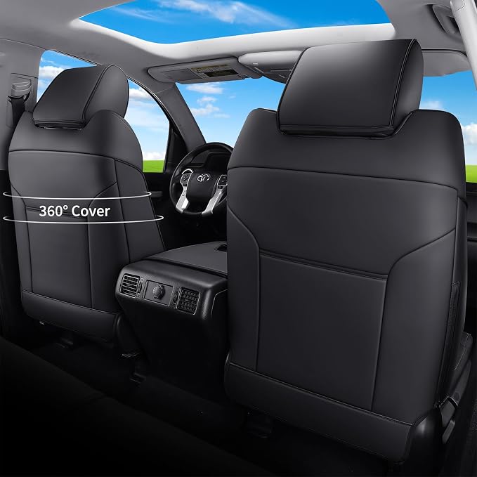 Seat Covers for Toyota Tacoma — Full Set — Black / Red