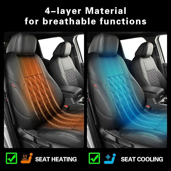 Seat Covers for Toyota Tacoma — Full Set — Black