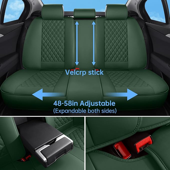 Universal Seat Covers — Full Set — Green