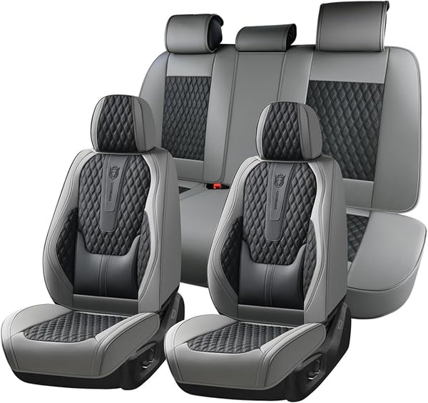 Universal Seat Covers — Full Set — Black / Gray