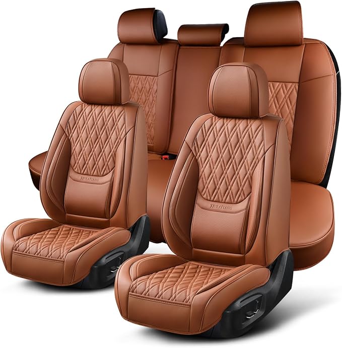 Universal Seat Covers — Full Set — Brown