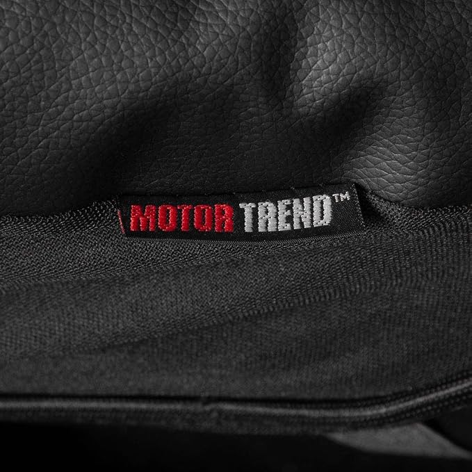 Faux Leather Car Seat Covers — Front Seat — Black