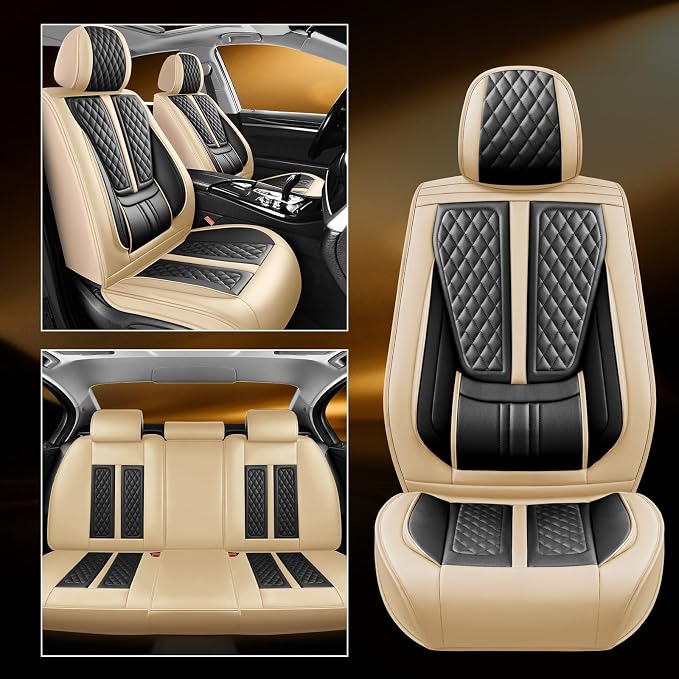 Seat Covers for Nissan Versa — Full Set — Beige