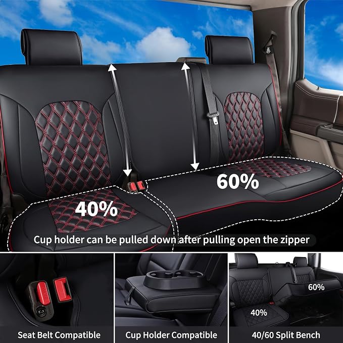 Seat Covers for Chevrolet Silverado / GMC Sierra — Red