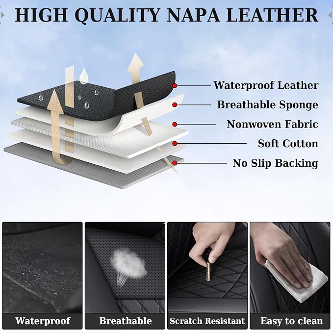 Seat Covers for Toyota Tacoma — Front Seat — Black