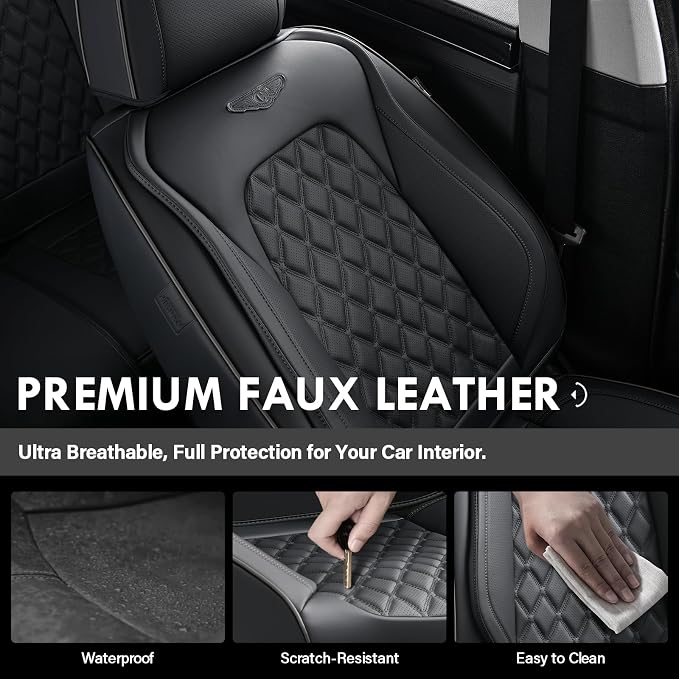 Universal Seat Covers — Front Seat — Black