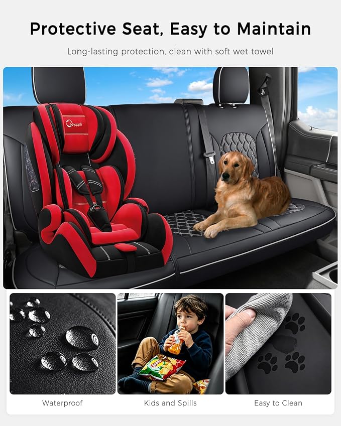 Seat Covers for Multiple Vehicles — Black / White