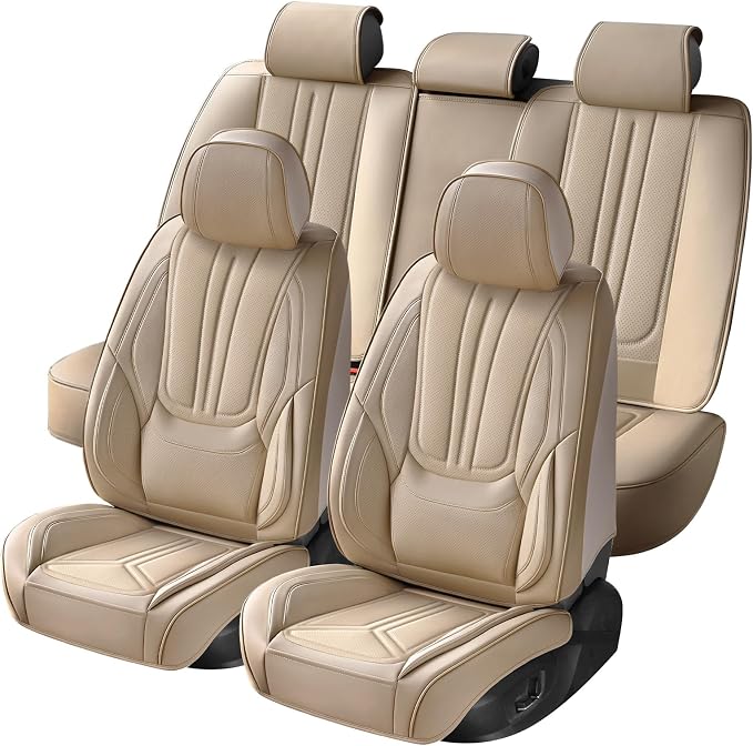 Universal Seat Covers — Full Set — Beige