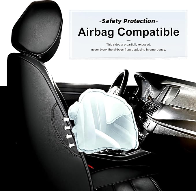 Faux Leather Seat Covers for Honda HR-V — Full Set — Black