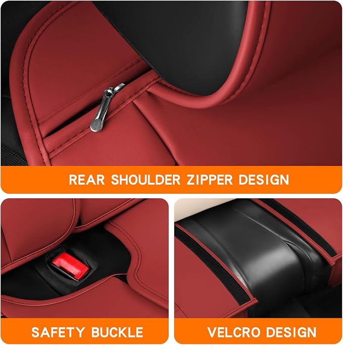 Universal Seat Covers — Front Seat — Red