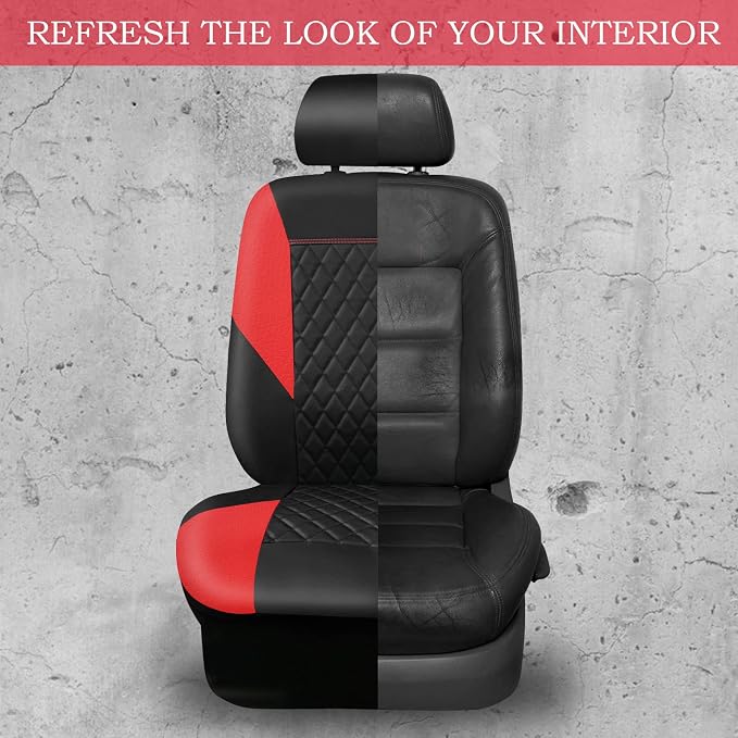 Universal Seat Covers — Full Set — Red
