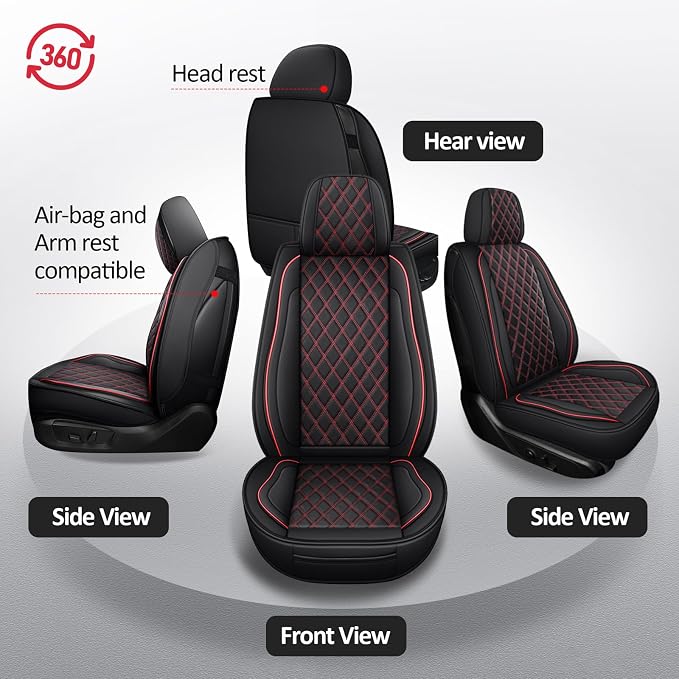 Seat Covers for Chevrolet Silverado / GMC Sierra — Full Set — Red