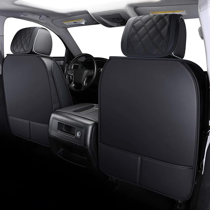 Faux Leather Seat Covers for Chevrolet Silverado / GMC Sierra — Full Set — Black