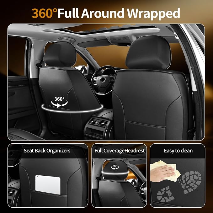 Seat Covers for Nissan Sentra — Full Set — Black