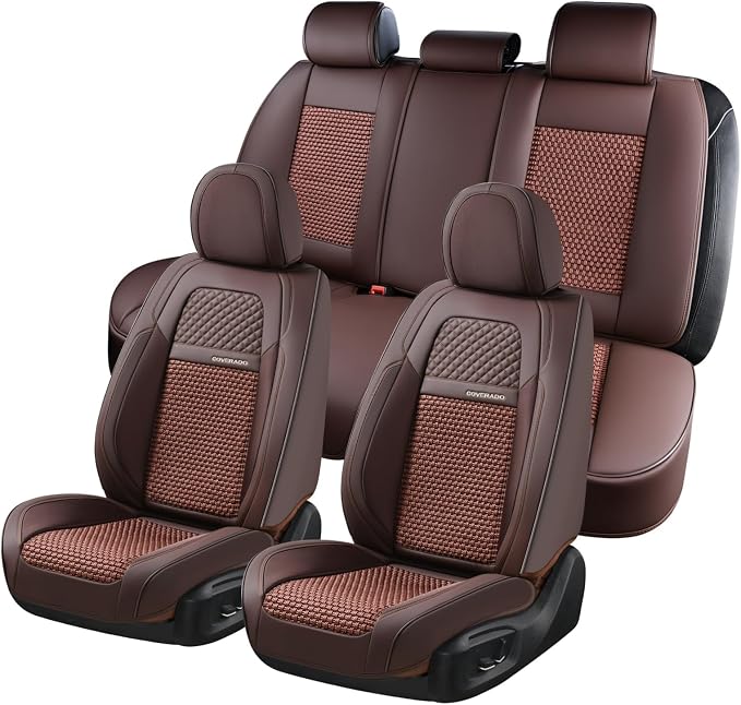 Universal Seat Covers — Full Set — Brown