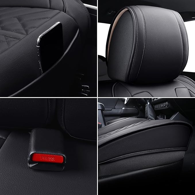 Seat Covers for Toyota Tacoma — Full Set — Black