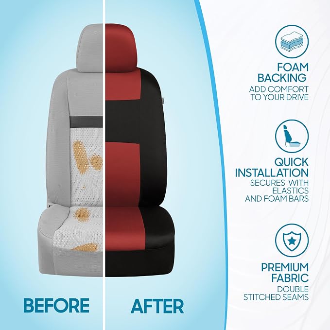 Car Seat Covers — Full Set — Black