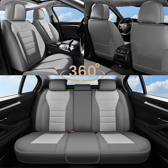 Universal Seat Covers — Front Seat — Gray