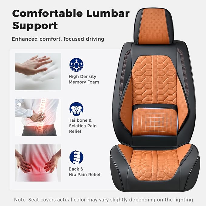 Universal Seat Covers — Front Seat — Black / Brown