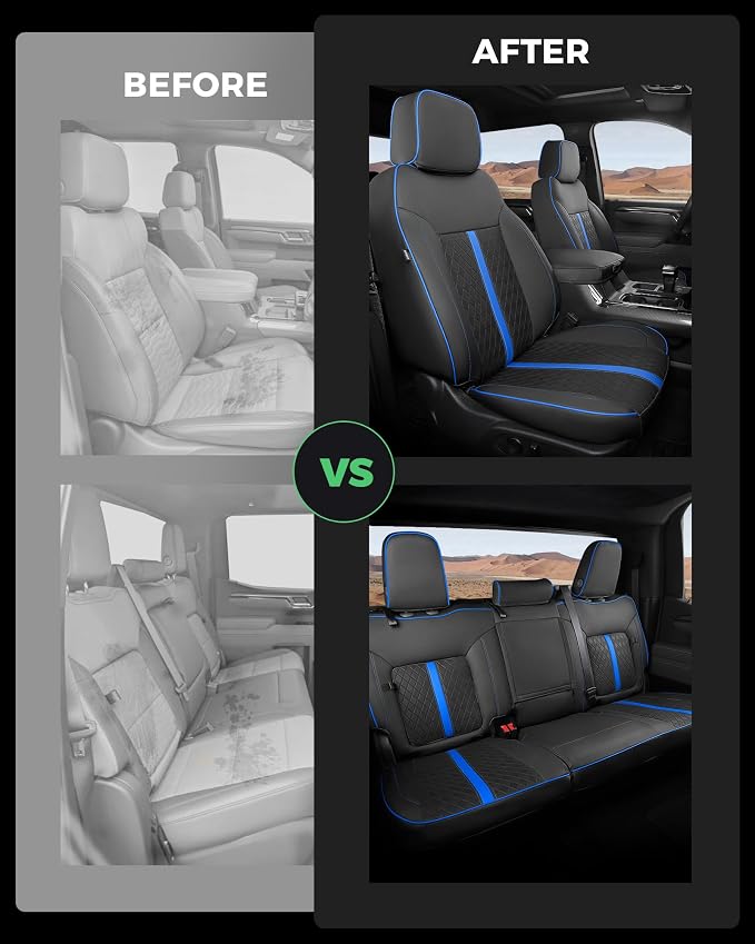 Faux Leather Seat Covers for Chevrolet Silverado / GMC Sierra