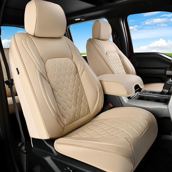 Seat Covers for Toyota Tacoma — Front Seat — Beige